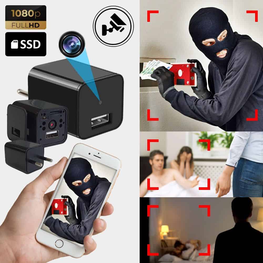 Φορτιστής USB κατασκοπευτική κάμερα