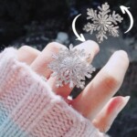 Περιστρεφόμενο δαχτυλίδι χιονονιφάδας