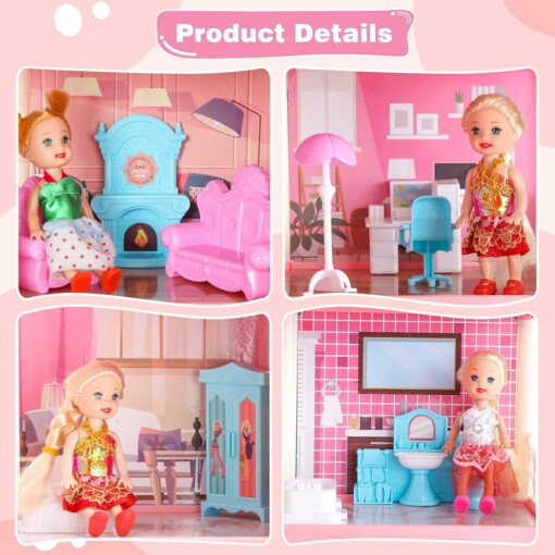 DreamVilla™ παιχνίδι βίλας πριγκίπισσας - Image 2