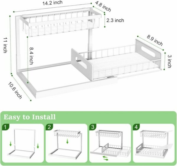 OrganizeEase™ - Λύση Αποθήκευσης Κάτω από τον Νεροχύτη - Image 6