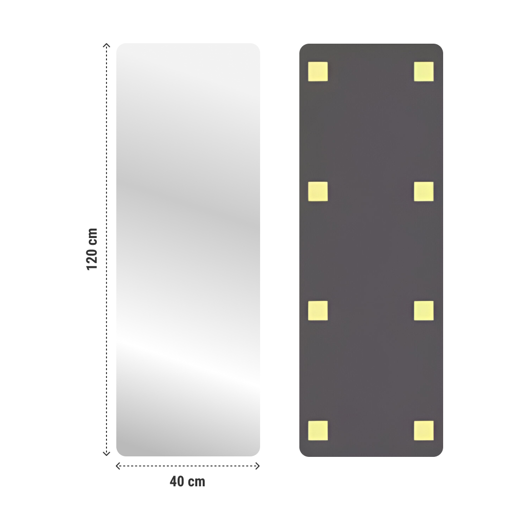 MirrorFlex™ ευέλικτος αυτοκόλλητος ακρυλικός καθρέφτης 120 x 40 cm - Image 6