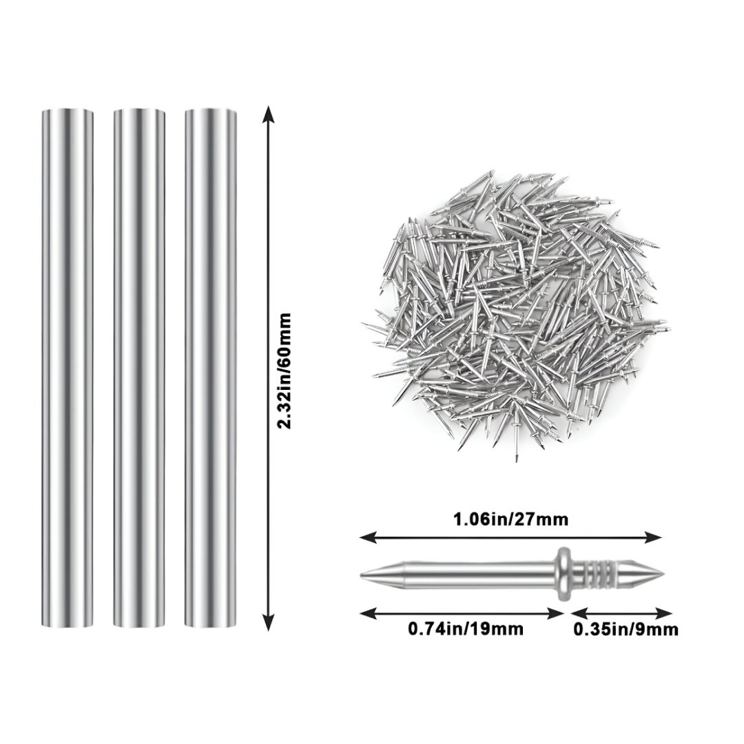 Naox™ - Σετ 500 διπλών καρφιών για σοβατεπί με εργαλεία - Image 5